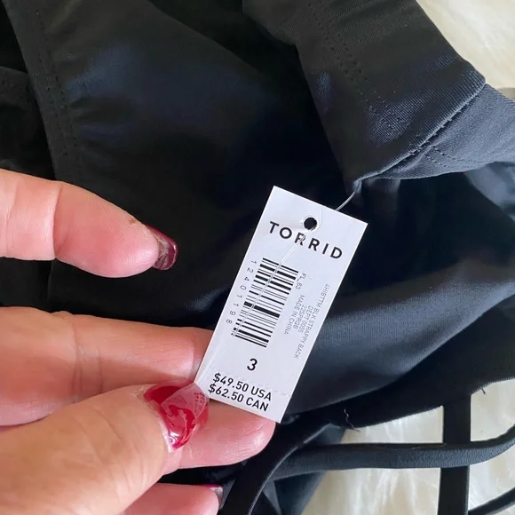 Torrid high waisted lattice back swim briefs, Sz. 3X - Picture 7 of 8